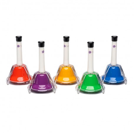 Combi hand bells, chromatic set of 5 Add this set of 5 combi bells to your PP275 diatonic bells to create a full chromatic scale.